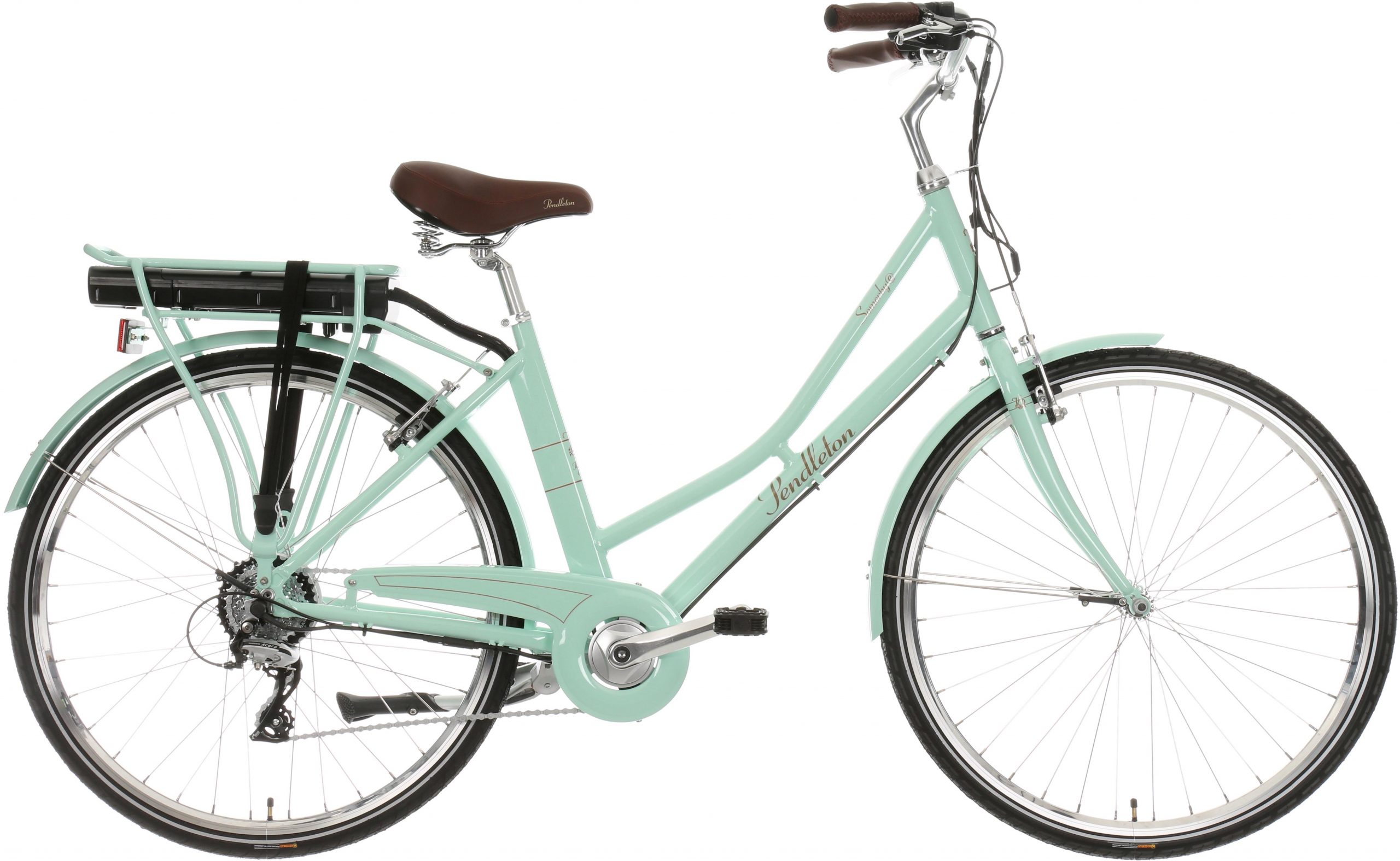 halfords mint green bike