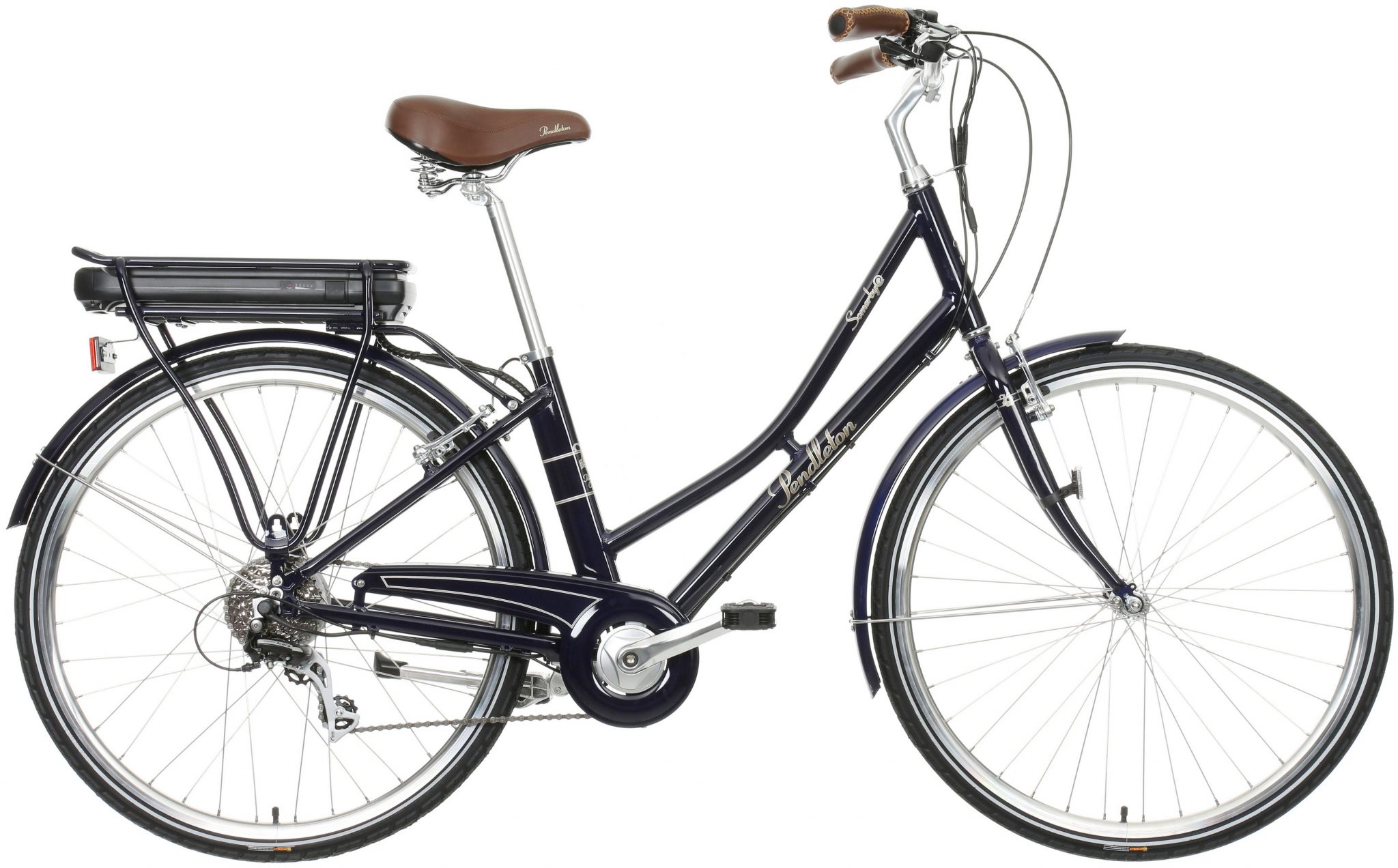 pendleton somerby hybrid bike midnight blue 19