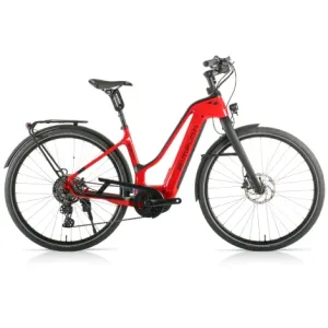 Simplon Chenoa Bosch CX Deore Womens Carbon E-Bike - Gloss Red / Matt Black / Medium