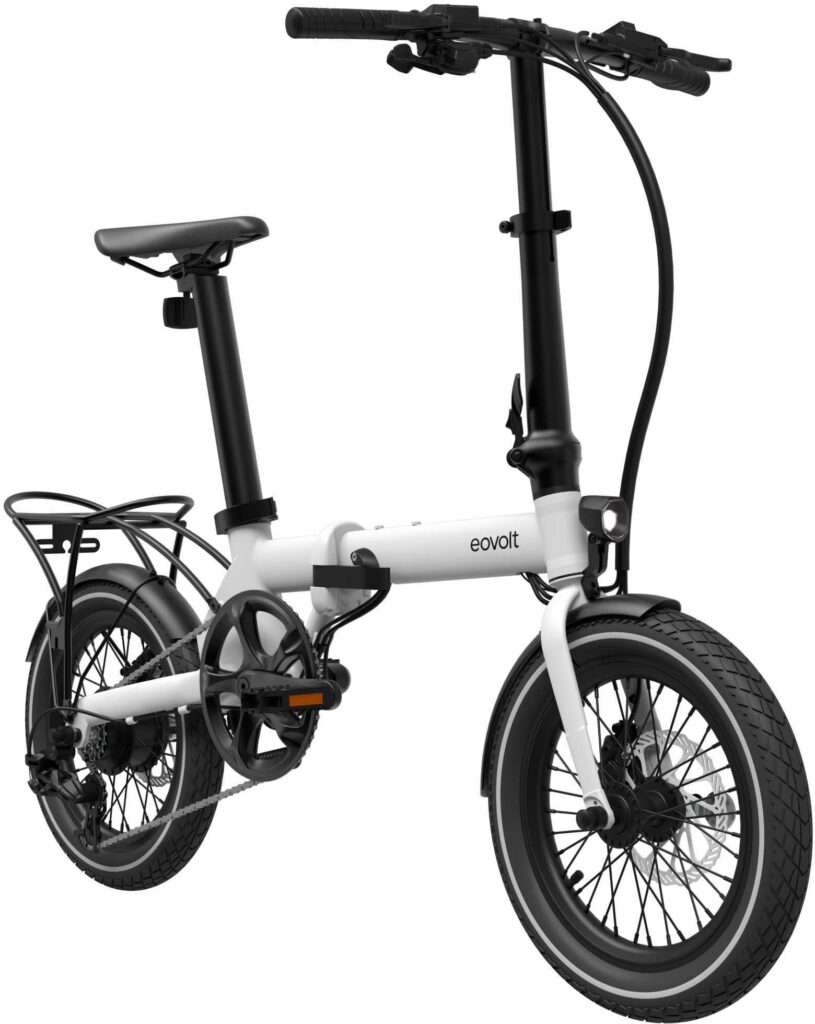 £1799.00 Eovolt Morning Electric Folding Bike Moon Grey 16 Inch