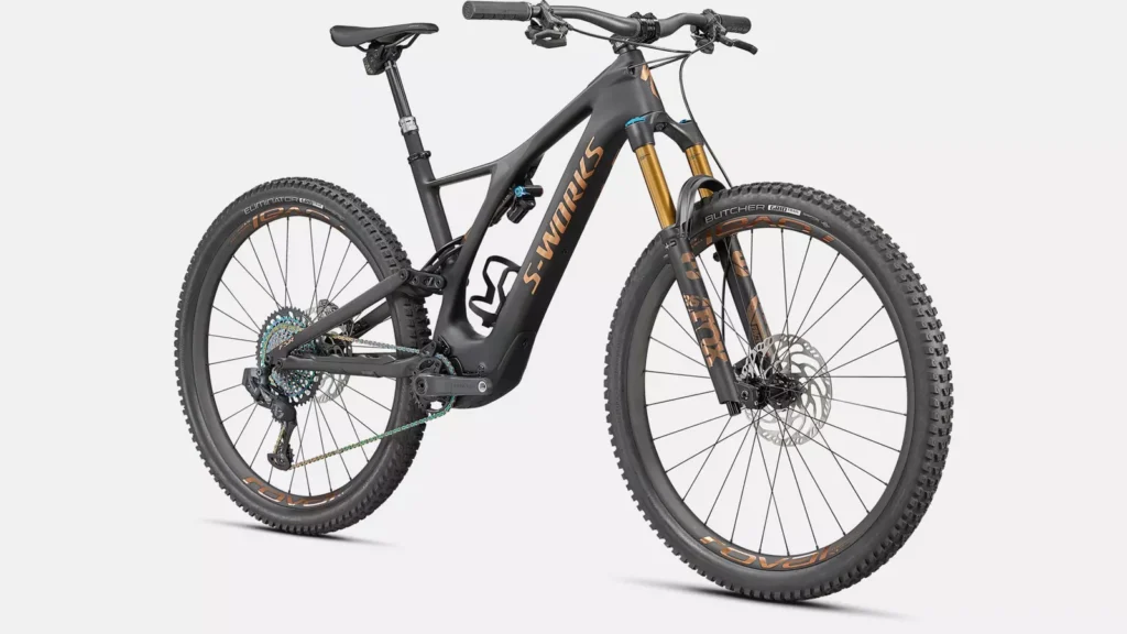 specialized s-works turbo levo SL electric mountain bike. A kick-ass bike and that's an electric bike fact.