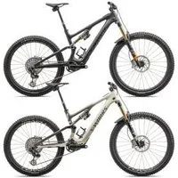 Specialized S-works Turbo Levo Sl Carbon Mullet Electric Mountain Bike  2023 S3 - Satin Carbon/Brushed Black Chrome Foil/Silver Dust