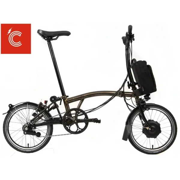 Brompton Electric C Line Explore - Mid Handlebar - Black