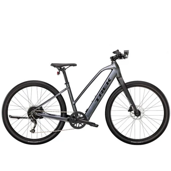 Trek Dual Sport Plus 2 Stagger Electric Hybrid Bike - Grey