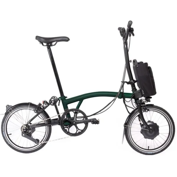 Brompton Electric C Line - Urban 4 - High Handlebar - Green