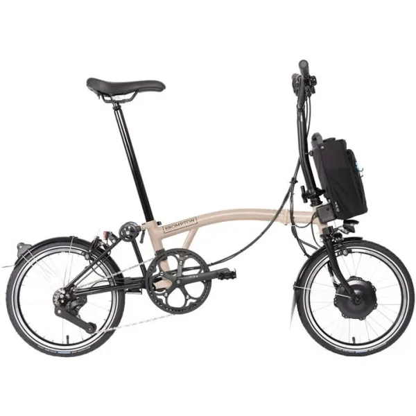 Brompton Electric C Line - Urban 4 - Mid Handlebar - Beige