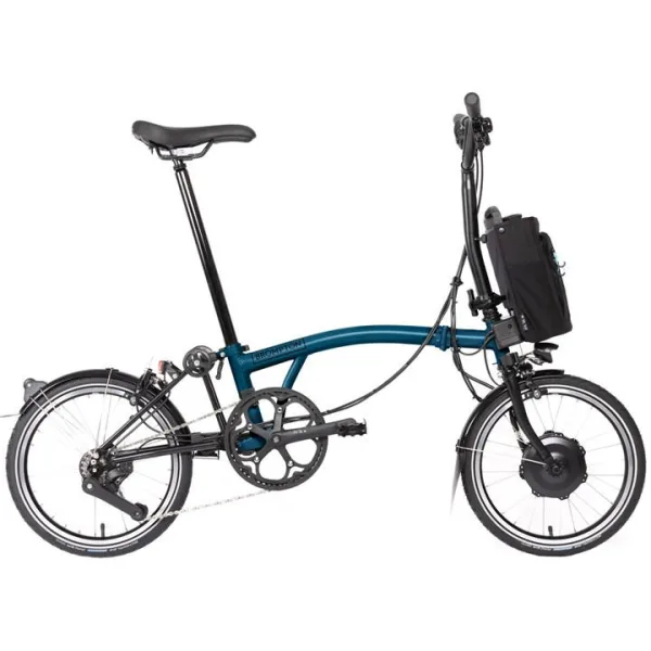 Brompton Electric C Line - Urban 4 - Mid Handlebar - Blue