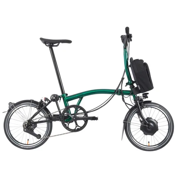 Brompton Electric P Line Urban - Mid Handlebar - Green