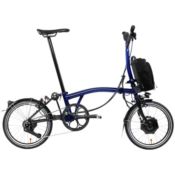 Brompton Electric P Line - Urban 4 - Mid Handlebar - Blue