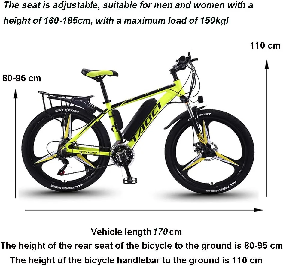 best budget electric hardtail mountain bike picture in yellow version.