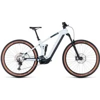 Cube Stereo Hybrid 140 HPC Pro 750 Electric Bike 2024 Frost White/Grey