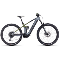 Cube Stereo Hybrid 140 HPC Tm 750 Electric Bike 2024 Flash Grey/Olive