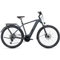 Cube Touring Hybrid EXC 500 Electric Bike 2022 Grey Red