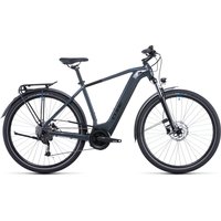 Cube Touring Hybrid One 400 Electric Bike 2022 Grey/Blue