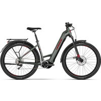 Haibike Trekking 5 Low Electric Bike 2024 Acacia Haze/Met Red