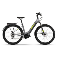 Haibike Trekking 6 Low 630Wh Hybrid Electric Bike 2022 Gloss Grey/Yellow