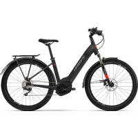 Haibike Trekking 6 Low-Step Electric Bike 2022 Matte/Black/Red