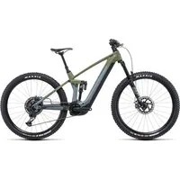 Cube Stereo Hybrid 140 HPC TM 750 Electric Mountain Bike 2022 Grey