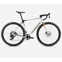 Orbea Gain M21E 1X Electric Bike 2024 White Chic/Metallic Green Artichoke