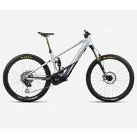 Orbea Wild M-Ltd Electric Bike 2024 Halo Silver/Tanzanite Carbon View