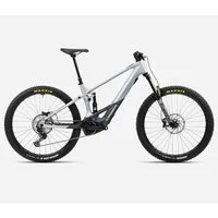 Orbea Wild M20 Electric Bike 2024 Halo Silver/Tanzanite Carbon View