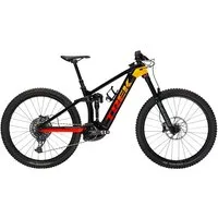 Trek Rail 9.8 GX Electric Mountain Bike 2022 Black/Marigold To Red Fade