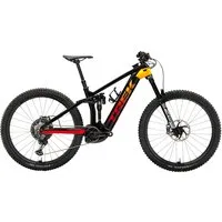 Trek Rail 9.9 XTR Electric Mountain Bike 2022 Black/Marigold/Red Fade