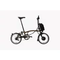 Brompton Electric C-Line Explore Mid Bar Folding Electric Bike 2022 Black Laquer