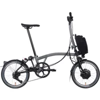 Brompton P-line Urban High Bar Folding Electric Bike 2022 Storm Grey