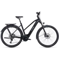 Cube Kathmandu Hybrid EXC 750 Trapeze Electric Bike Black/Silver 2022