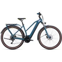 Cube Kathmandu Hybrid One 625 Trapeze Electric Bike 2022 Teal/Lime