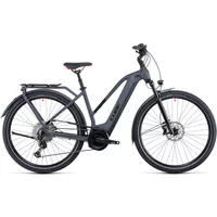 Cube Touring Hybrid EXC 500 Trapeze Electric Bike 2022 Grey Red