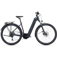 Cube Touring Hybrid One 400 EE Electric Bike 2022 Grey/Blue