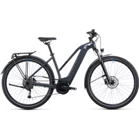 Cube Touring Hybrid One 400 TRP  Electric Bike 2022 Grey/Blue