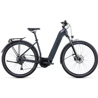 Cube Touring Hybrid One 500 Easy Entry Electric Bike 2022 Grey/Blue