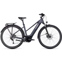 Cube Touring Hybrid One 500 Trapeze Electric Bike 2024 Grey/White