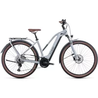 Cube Touring Hybrid Pro 625 Trapeze Electric Bike Lunar/Grey