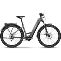 Haibike Trekking 4 Low Electric Bike 2023 Dark Silver/Pearl