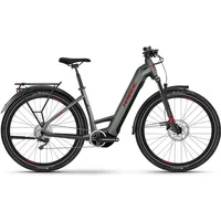 Haibike Trekking 5 Low Electric Bike 2024 Acacia Haze/Met Red