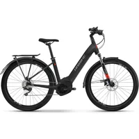 Haibike Trekking 6 Low-Step Electric Bike 2022 Matte/Black/Red