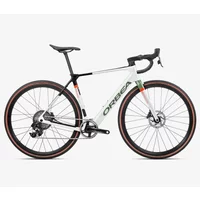 Orbea Gain M21E 1X Electric Road Bike 2023 White Chic/Metallic Green Artichoke