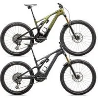 Specialized S-Works Turbo Levo SRAM XX T-Type Carbon Mullet Electric Mountain Bike S3 - Gloss Black Liquid Metal/Satin Black Chrome Foil