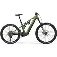 Merida eOne-Eighty 900 Mullet Electric Mountain Bike 2025 Mid - Glossy Anaconda Green