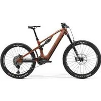 Merida eOne-Sixty 8000 Carbon Mullet Electric Mountain Bike  2025 X-Short - Silk Brown/Black