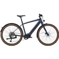 Kona Dew-E DL 27.5 Electric Bike Medium - Matte Midnight w/ Blue-Grey Decals