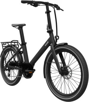 Eovolt Evening Step Through Electric Folding Bike - Onyx Black - 24 inch Wheel